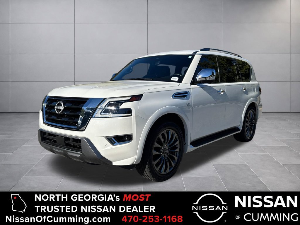 Certified 2022 Nissan Armada Platinum w/ Captain's Chairs Package