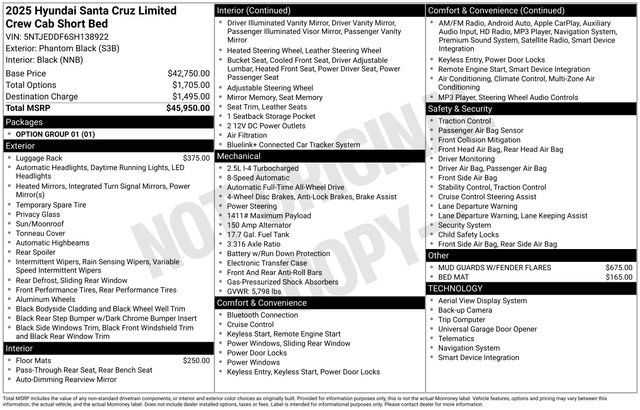 New 2025 Hyundai Santa Cruz Limited AWD/4WD image 30
