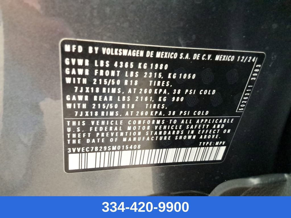 Used 2025 Volkswagen Taos SE w/ Panoramic Sunroof Package image 30