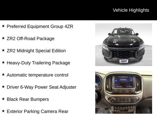 Certified 2022 Chevrolet Colorado ZR2 w/ ZR2 Midnight Special Edition AWD/4WD image 16