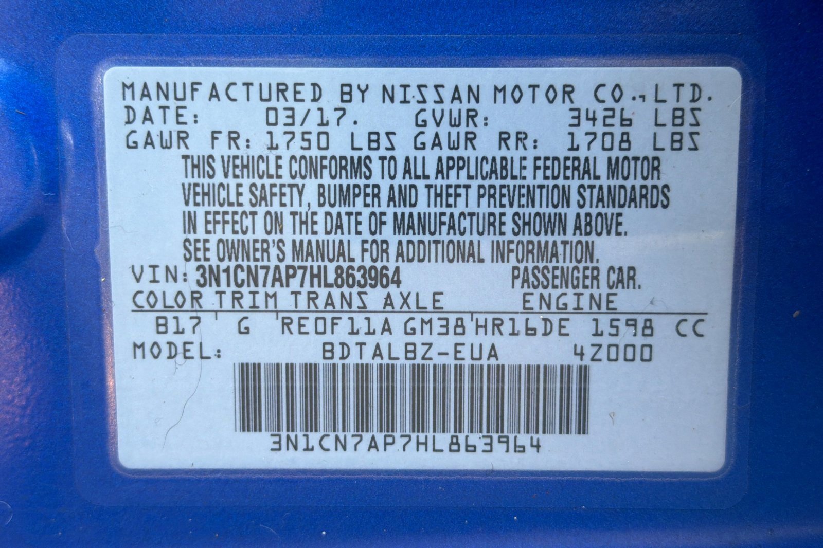 Used 2017 Nissan Versa SV image 35