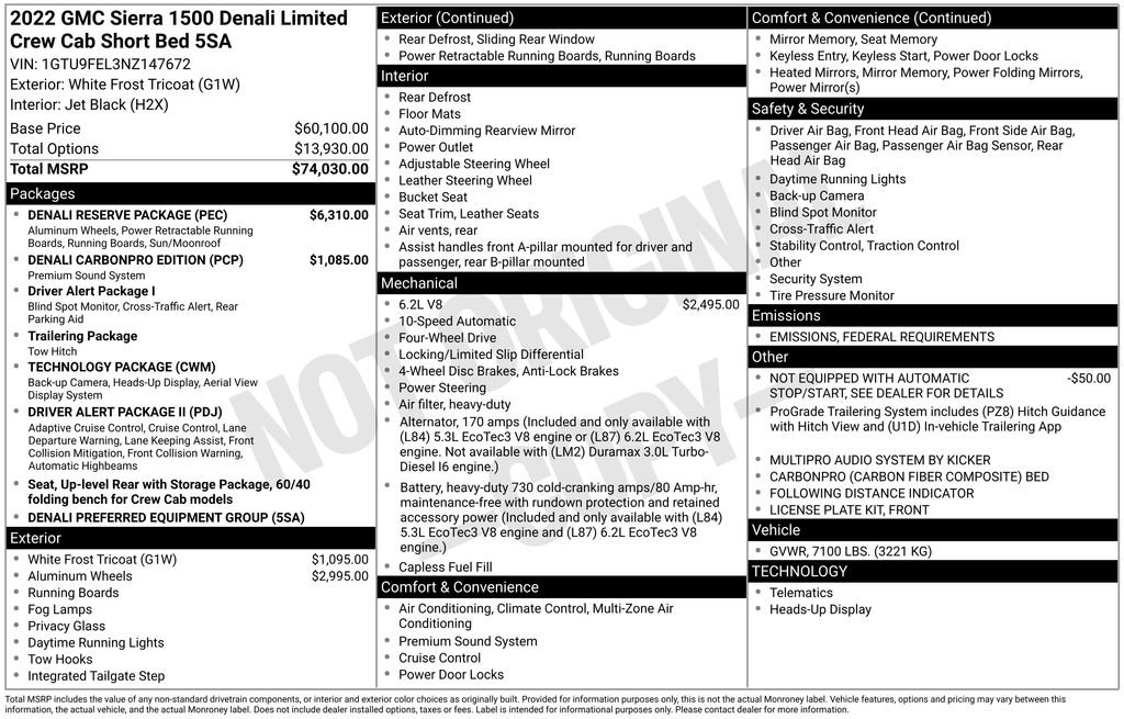 Used 2022 GMC Sierra 1500 Denali w/ Denali Reserve Package image 6