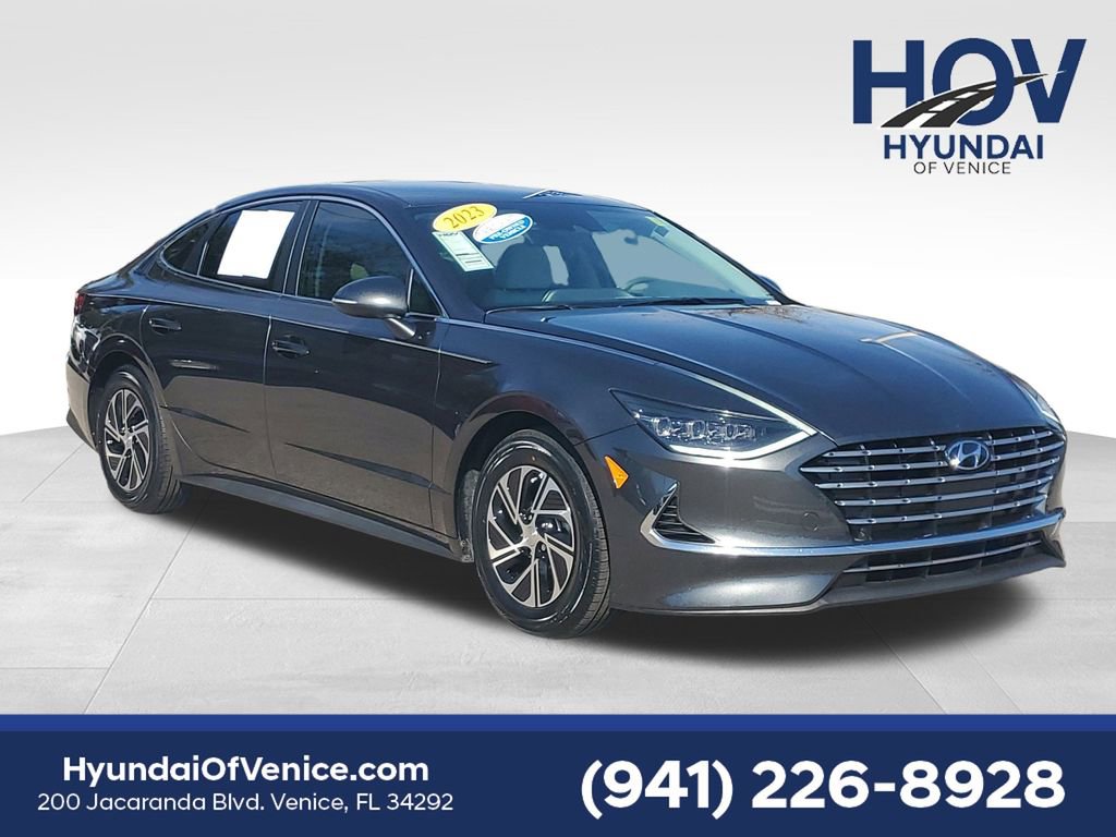 Certified 2023 Hyundai Sonata Blue w/ Cargo Package image 1