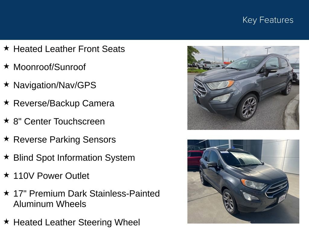 Used 2019 Ford EcoSport Titanium FWD image 34