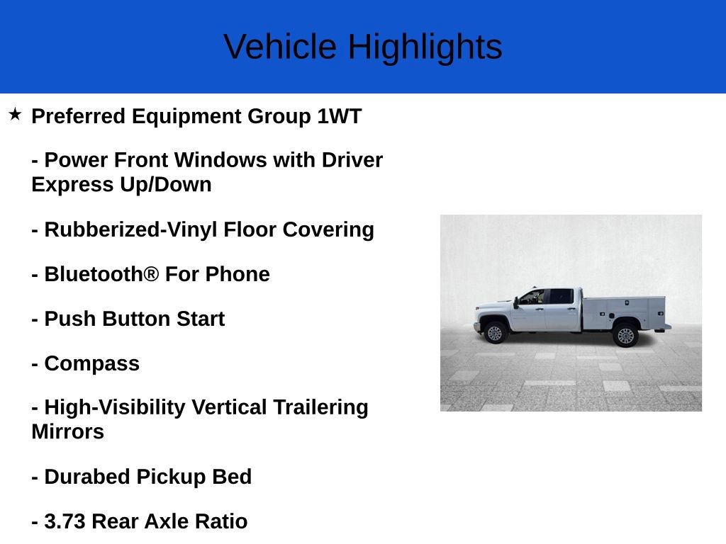 New 2026 Chevrolet Silverado 2500 W/T w/ WT Convenience Package AWD/4WD image 3