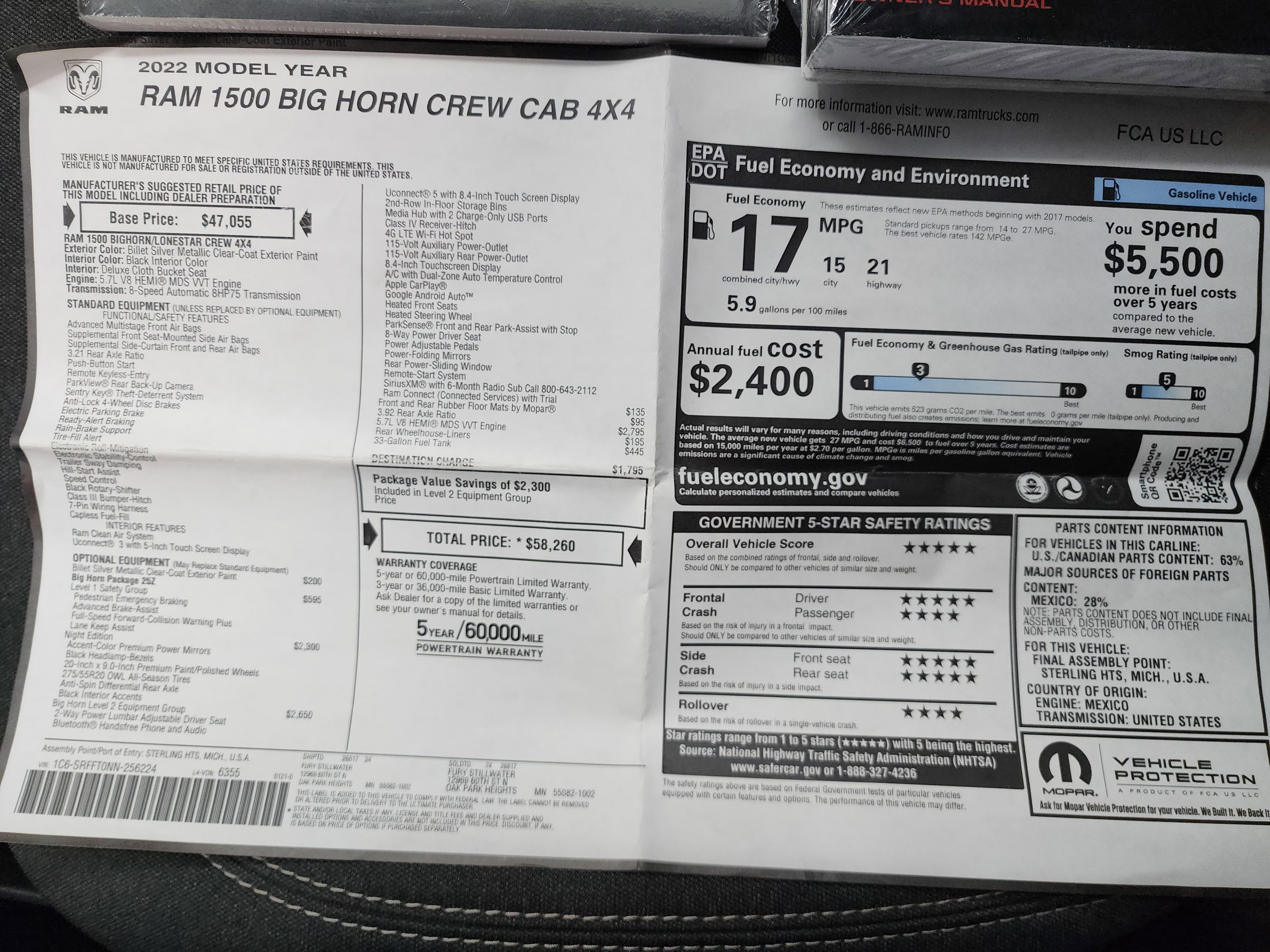 Used 2022 RAM 1500 Big Horn image 43