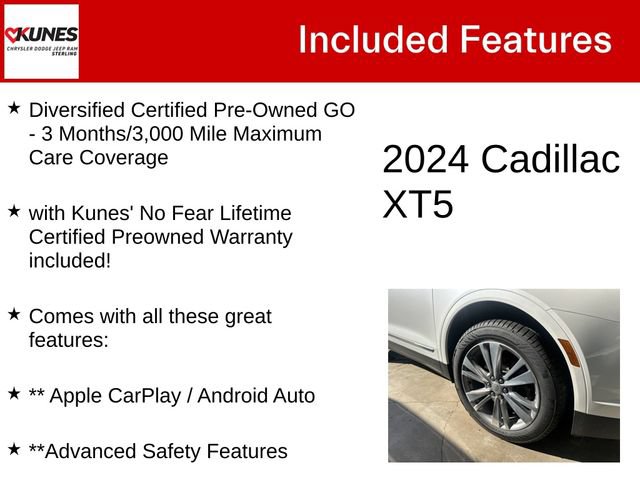 Used 2024 Cadillac XT5 Premium Luxury w/ LPO, Floor Liner Package AWD/4WD image 4