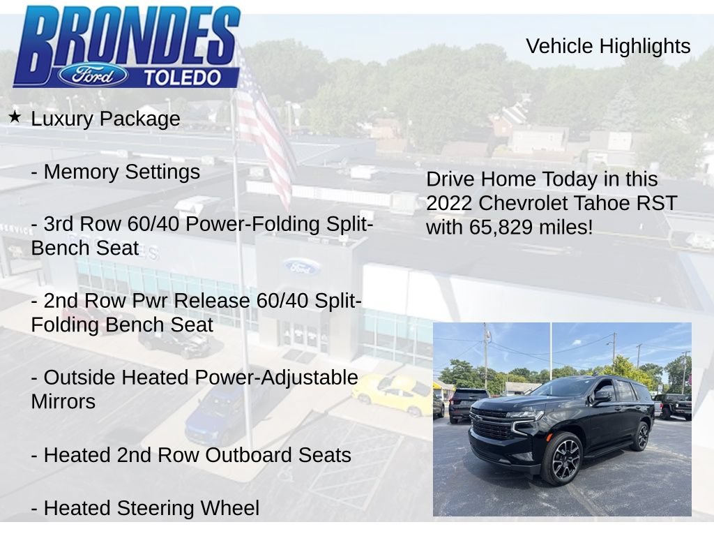 Used 2022 Chevrolet Tahoe RST w/ Luxury Package AWD/4WD image 22