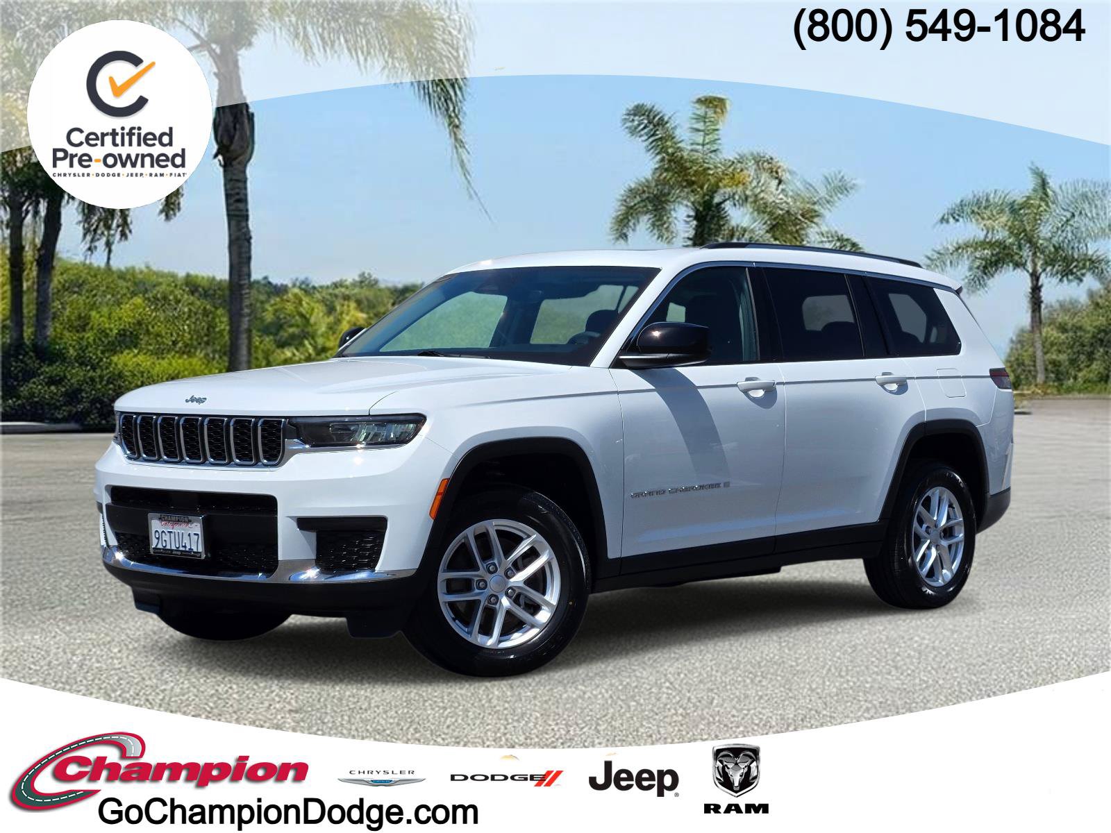 Certified 2023 Jeep Grand Cherokee L Laredo w/ Luxury Tech Group I