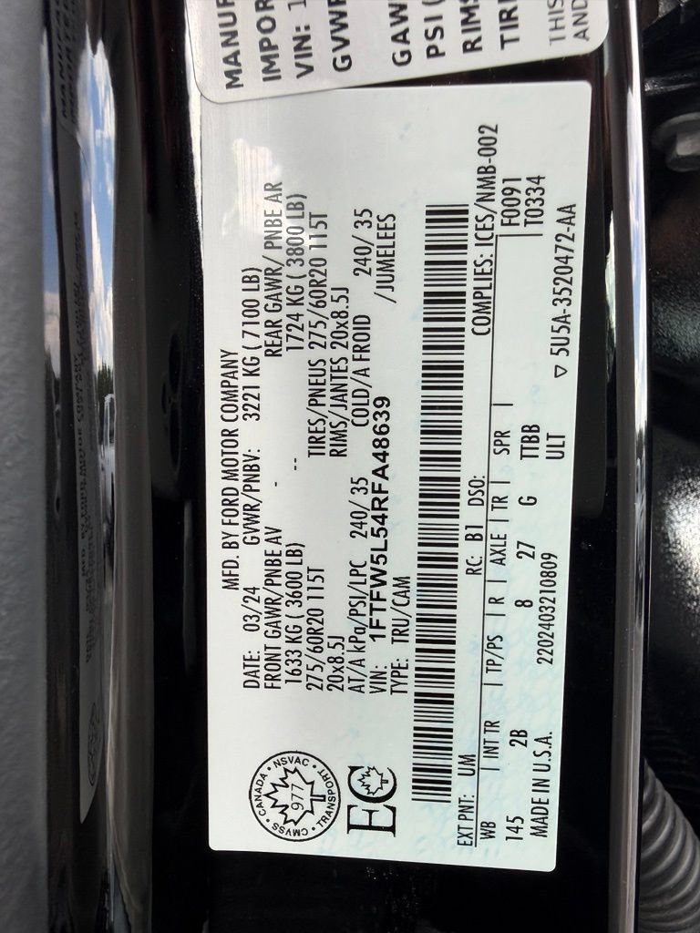 Used 2024 Ford F150 Lariat w/ Equipment Group 502A High AWD/4WD image 30