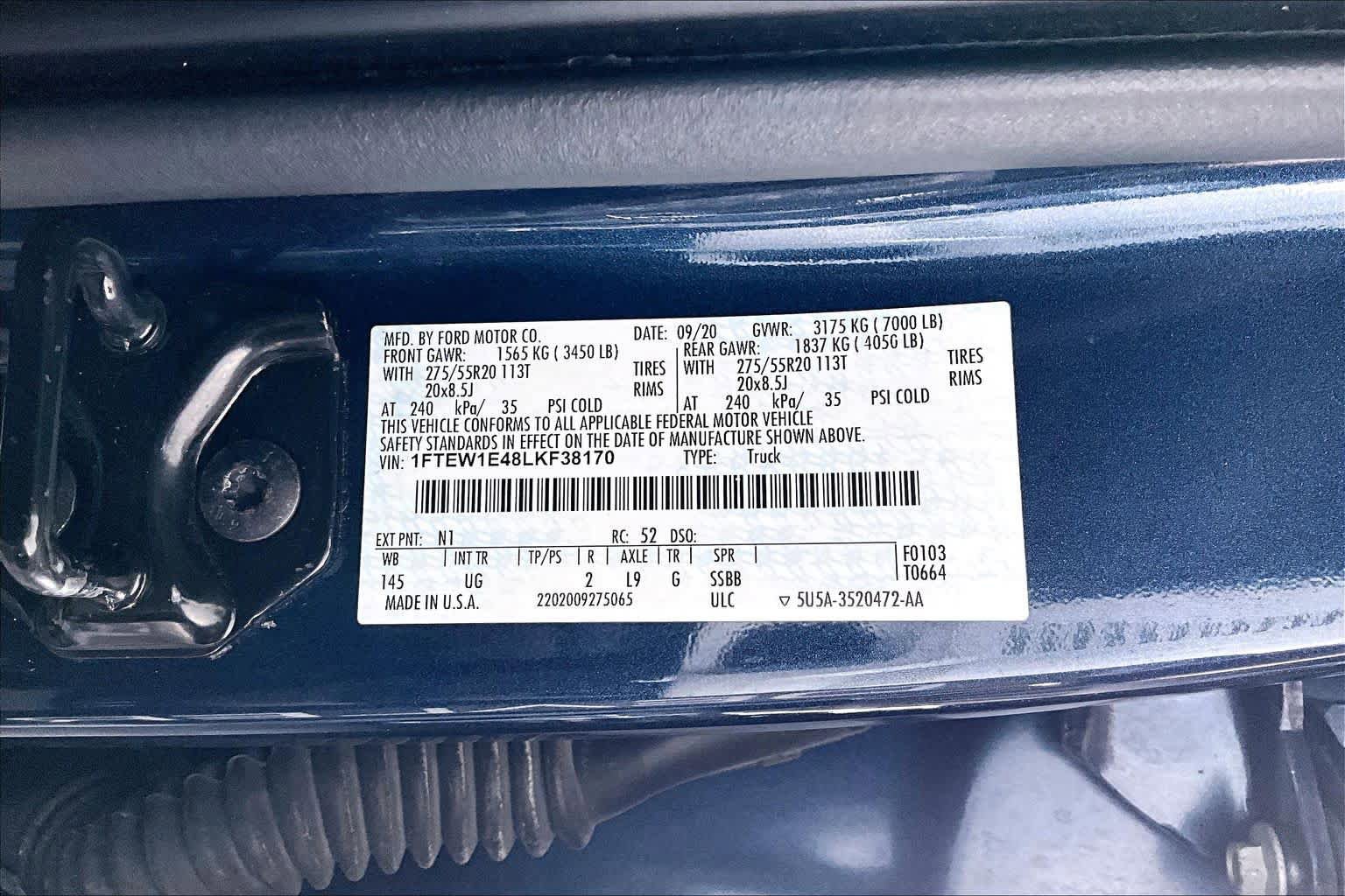 Used 2020 Ford F150 XLT w/ Equipment Group 302A Luxury AWD/4WD image 31