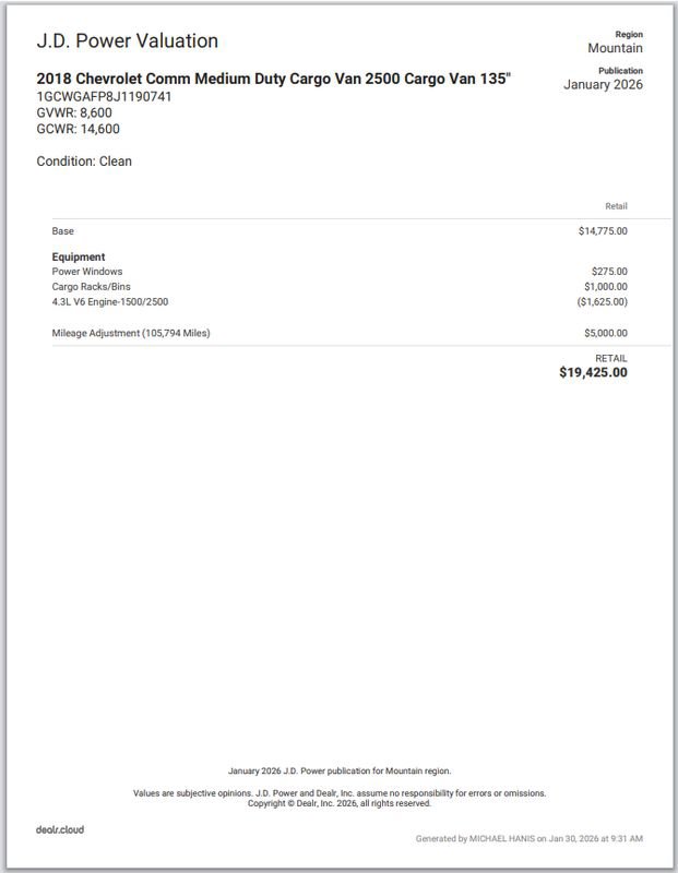 Used 2018 Chevrolet Express 2500 w/ Driver Convenience Package image 2