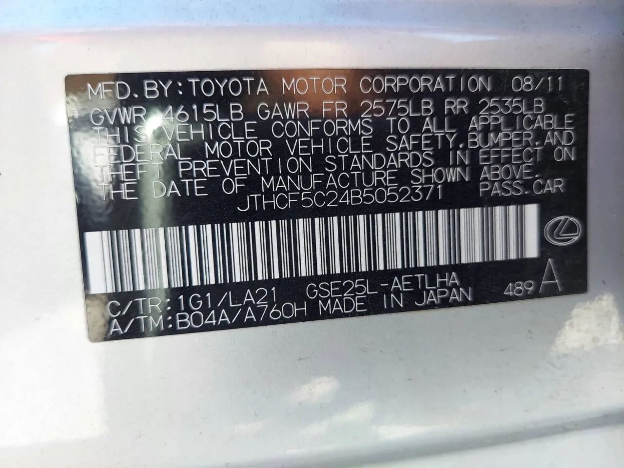 Used 2011 Lexus IS 250 IS 250 Sedan 4D w/ Luxury Plus Value Edition image 20