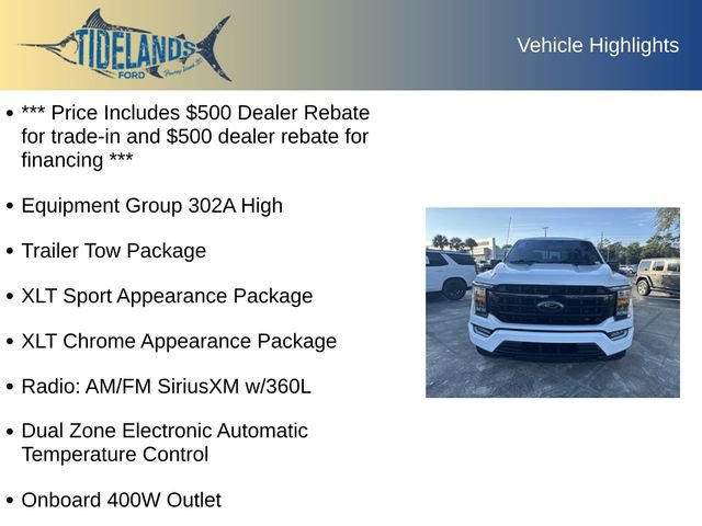 Used 2023 Ford F150 XLT w/ Equipment Group 302A High image 12