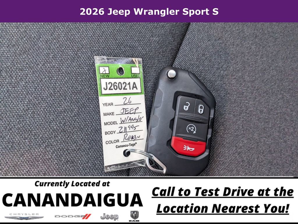 New 2026 Jeep Wrangler Unlimited Sport AWD/4WD image 31
