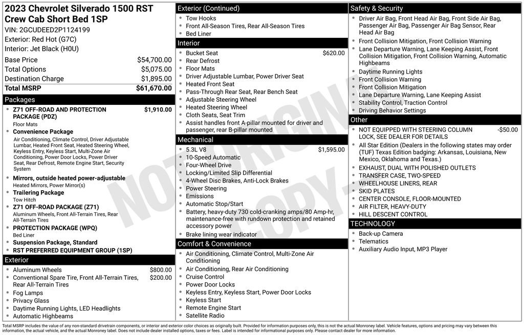 Used 2023 Chevrolet Silverado 1500 RST AWD/4WD image 42