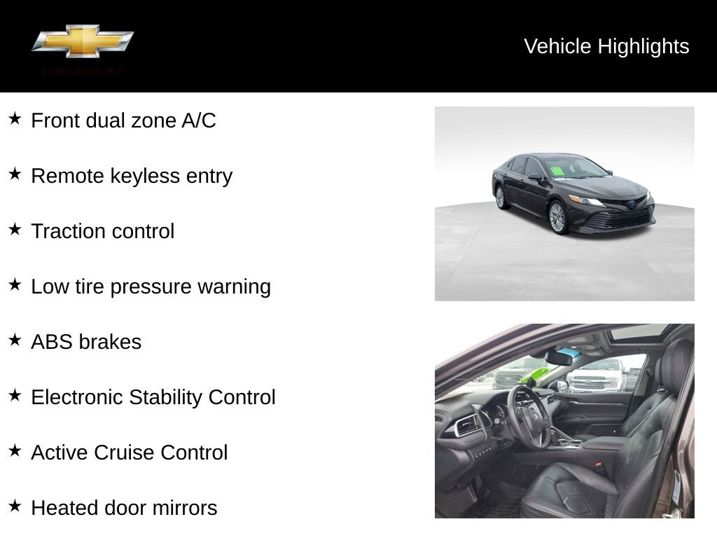 Used 2018 Toyota Camry XLE w/ Audio Package image 17