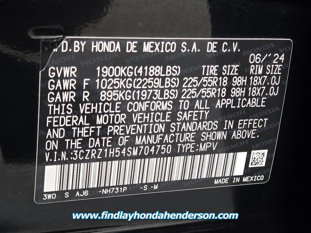 Certified 2025 Honda HR-V Sport image 13