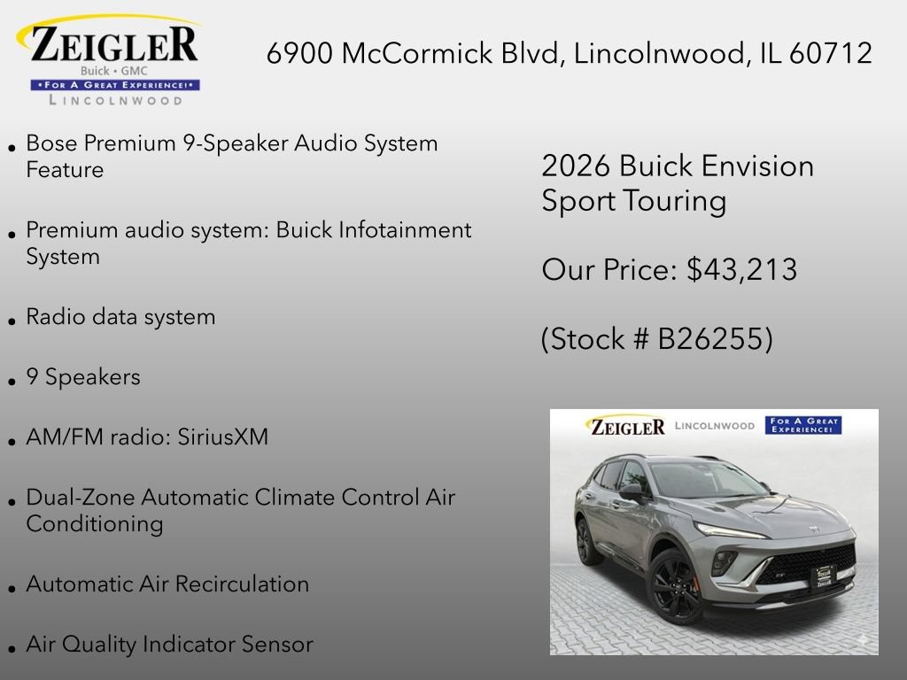 New 2026 Buick Envision Sport Touring AWD/4WD image 12