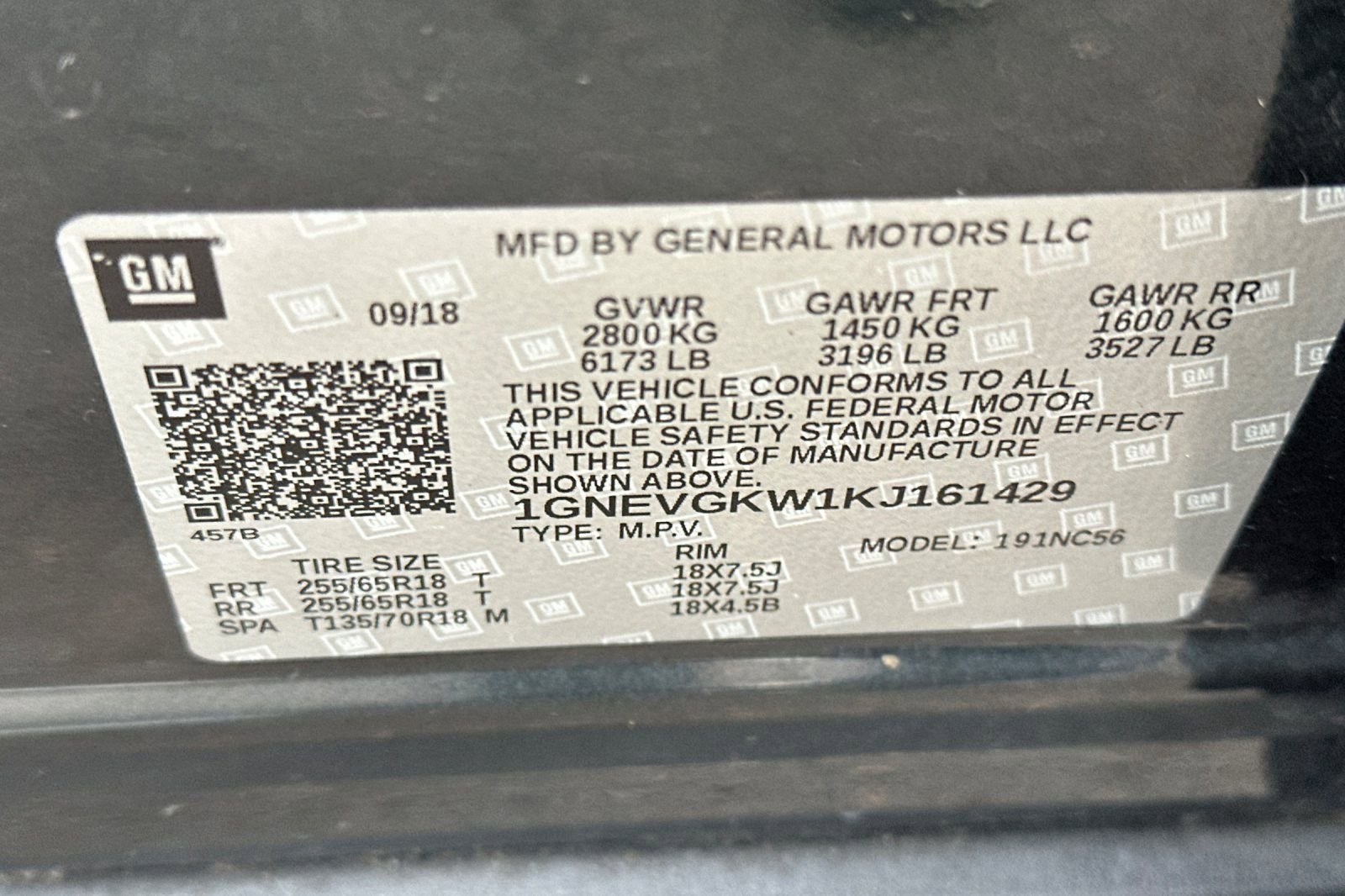 Used 2019 Chevrolet Traverse LT w/ LPO, Floor Liner Package image 26