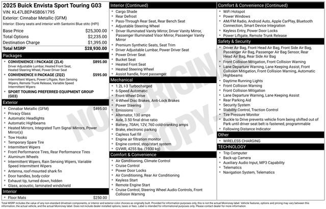 Used 2025 Buick Envista Sport Touring w/ Convenience I Package image 5