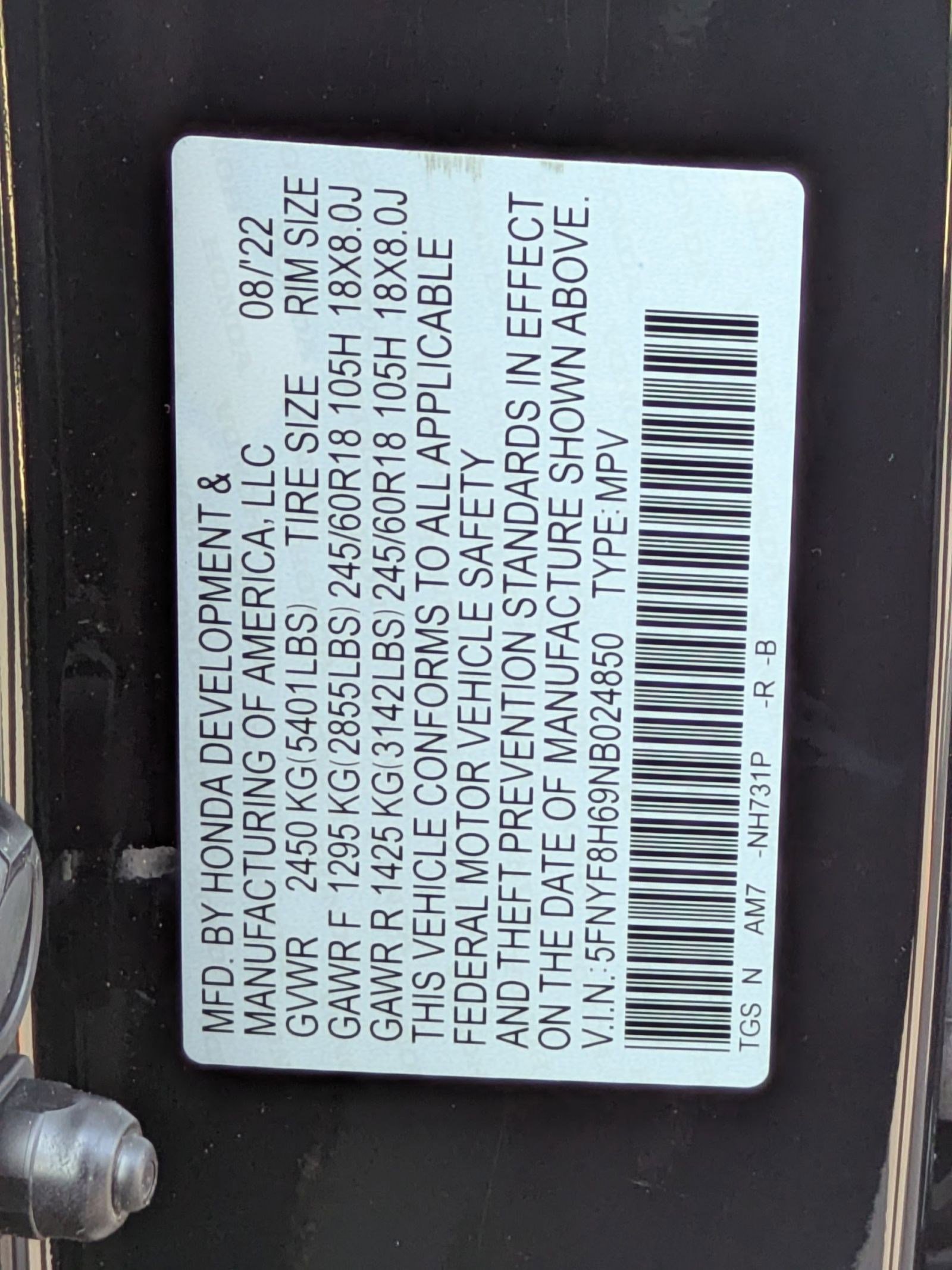 Certified 2022 Honda Passport TrailSport image 25