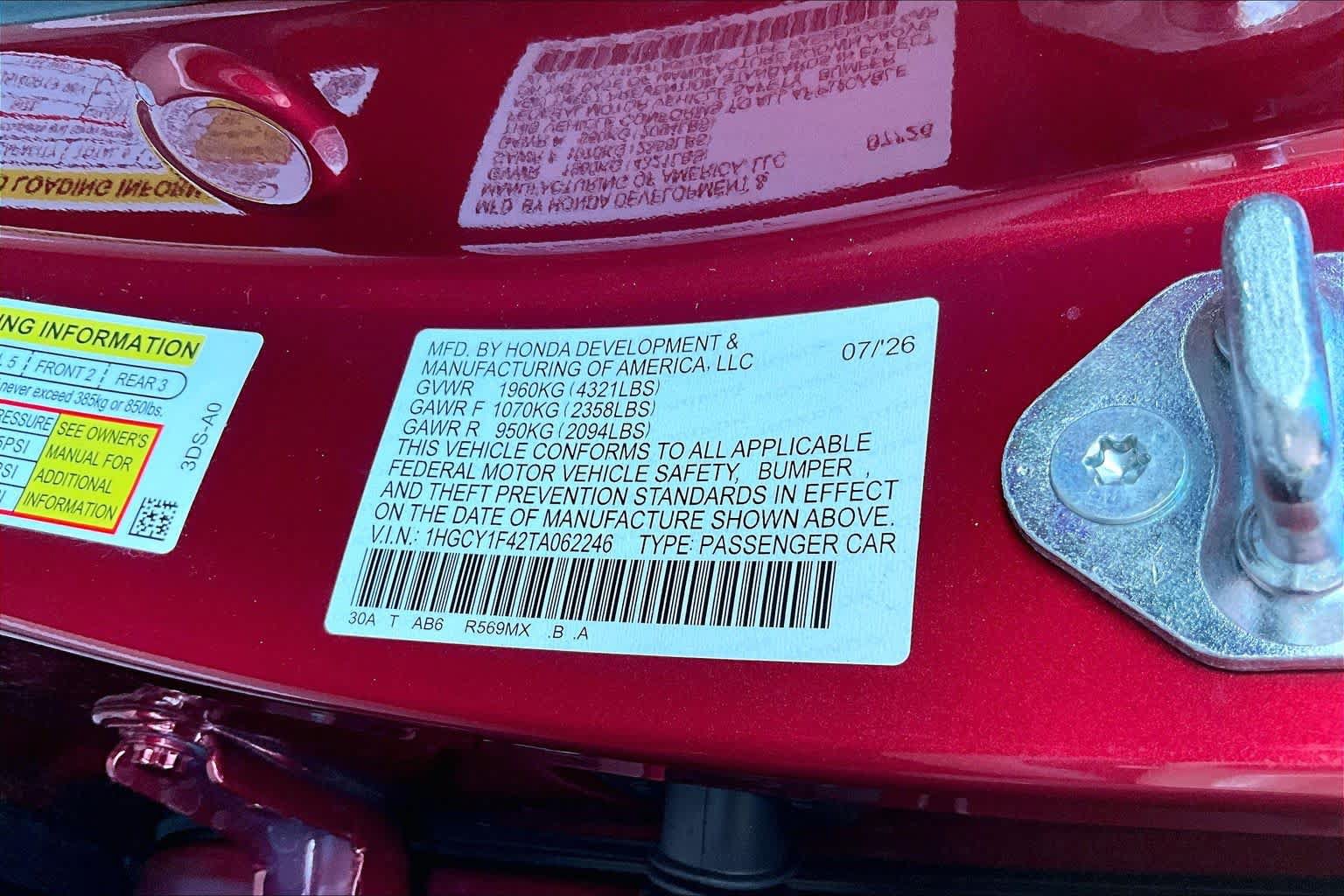 New 2026 Honda Accord SE image 19