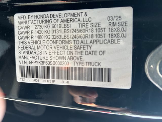 Used 2025 Honda Ridgeline TrailSport image 36