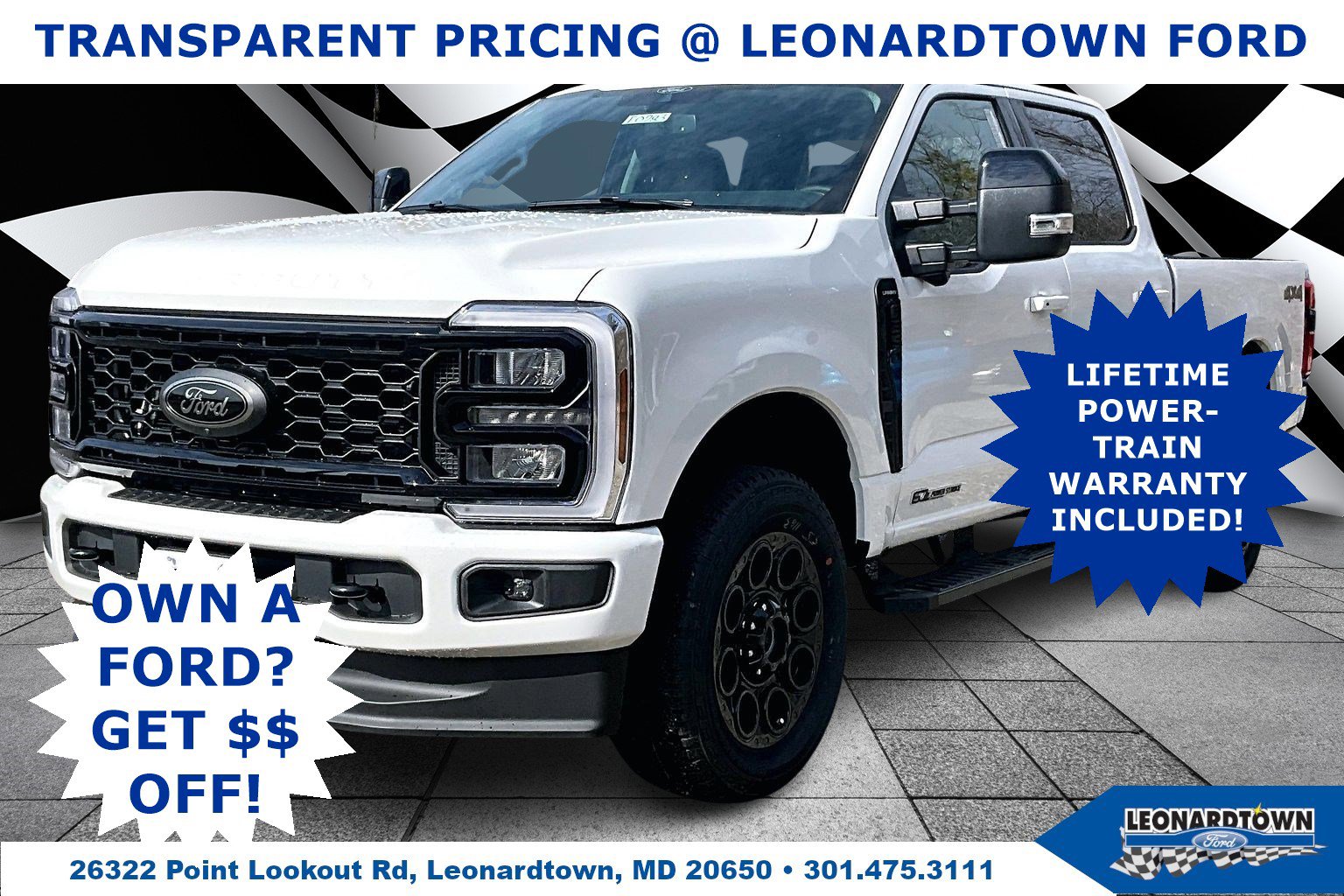 New 2026 Ford F350 Lariat w/ Black Appearance Package