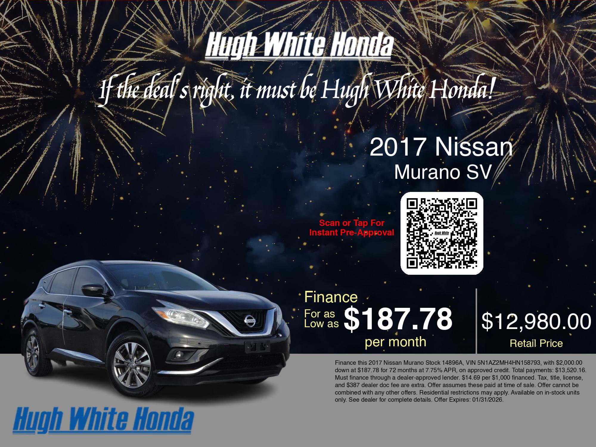 Used 2017 Nissan Murano SV image 3