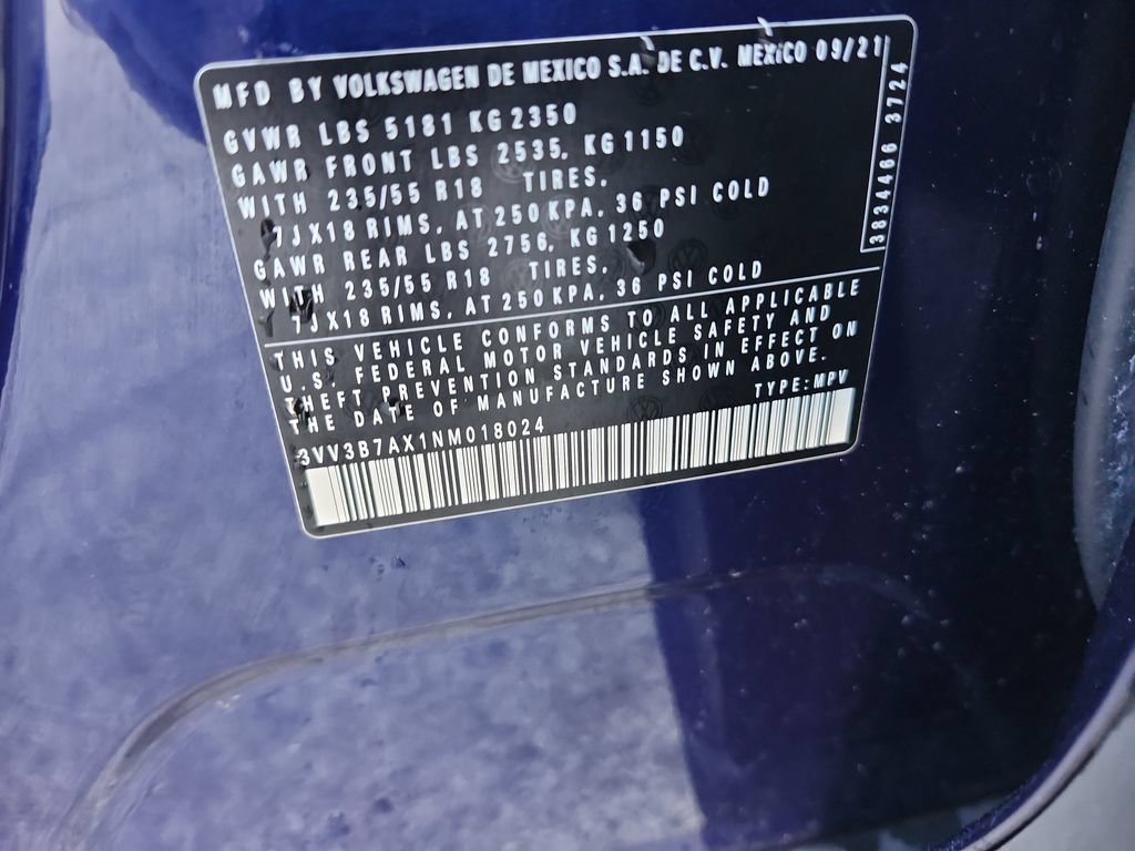 Used 2022 Volkswagen Tiguan SE FWD image 33