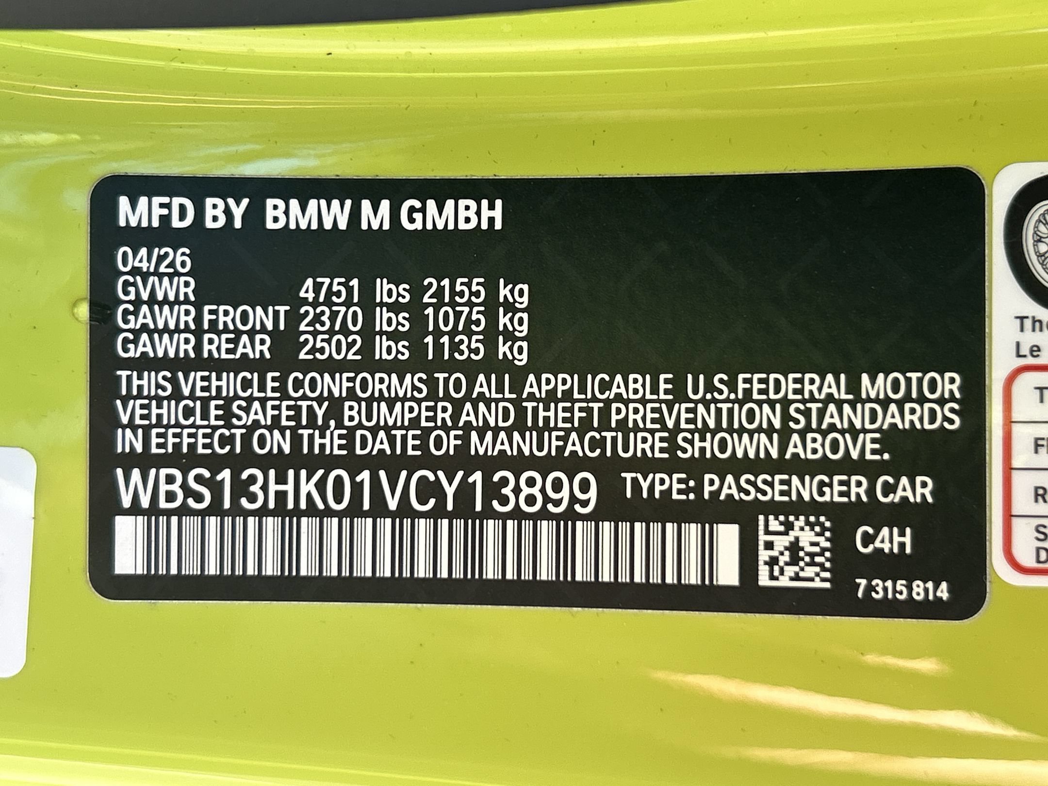 New 2027 BMW M4 Coupe w/ Executive Package RWD image 31