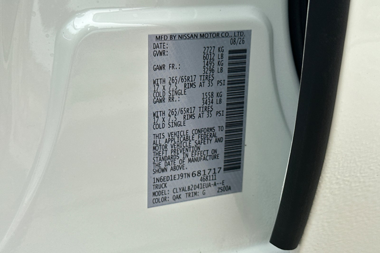 New 2026 Nissan Frontier SV w/ Tow Package RWD image 23