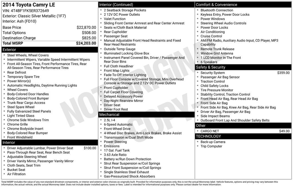 Used 2014 Toyota Camry LE image 33