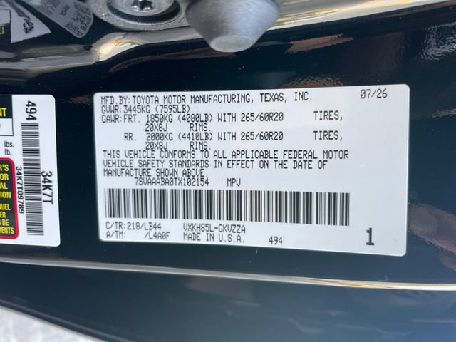 New 2026 Toyota Sequoia 1794 Edition AWD/4WD image 30