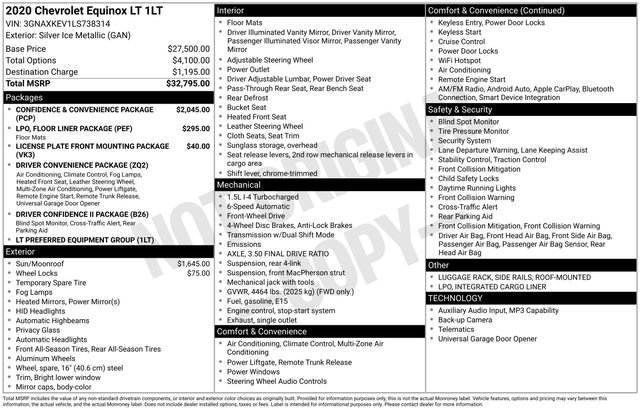 Used 2020 Chevrolet Equinox LT FWD image 15