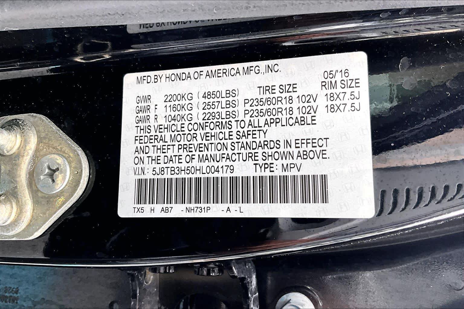Used 2017 Acura RDX w/ Tech & AcuraWatch Plus Pack FWD image 33