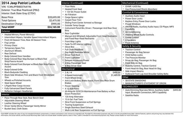 Used 2014 Jeep Patriot Latitude FWD image 29
