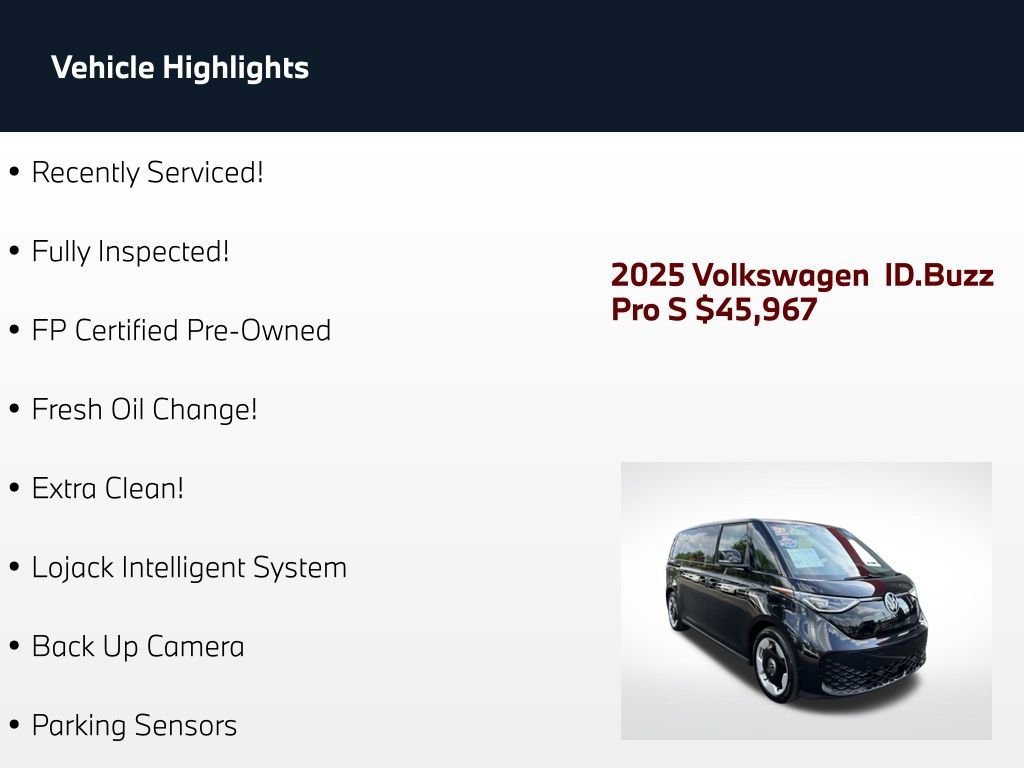 Used 2025 Volkswagen ID. Buzz Pro S RWD image 2