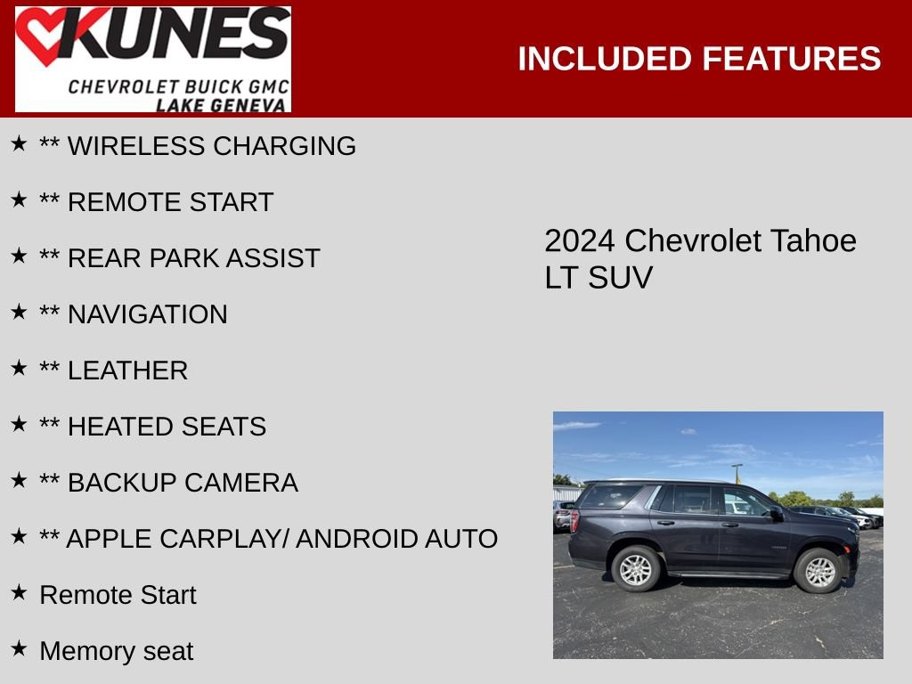 Used 2024 Chevrolet Tahoe LT AWD/4WD image 2