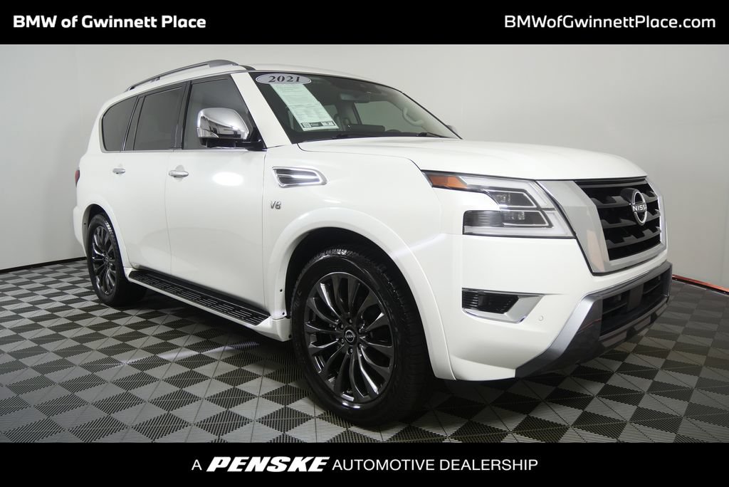 Used 2021 Nissan Armada Platinum w/ Captain's Chairs Package