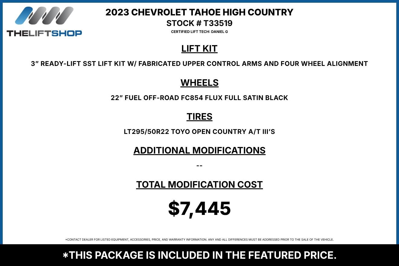 Used 2023 Chevrolet Tahoe High Country AWD/4WD image 2