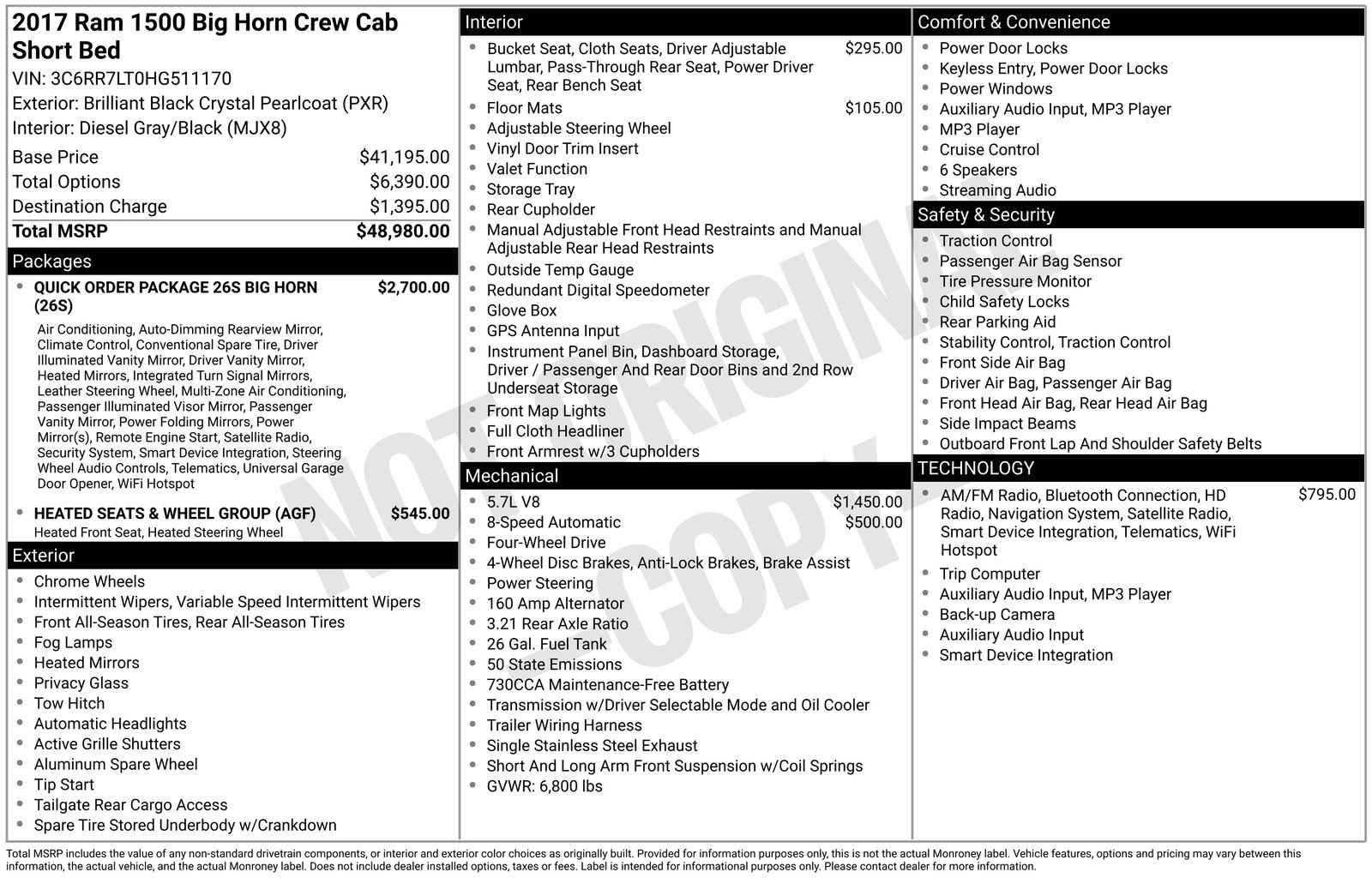 Used 2017 RAM 1500 Big Horn image 38