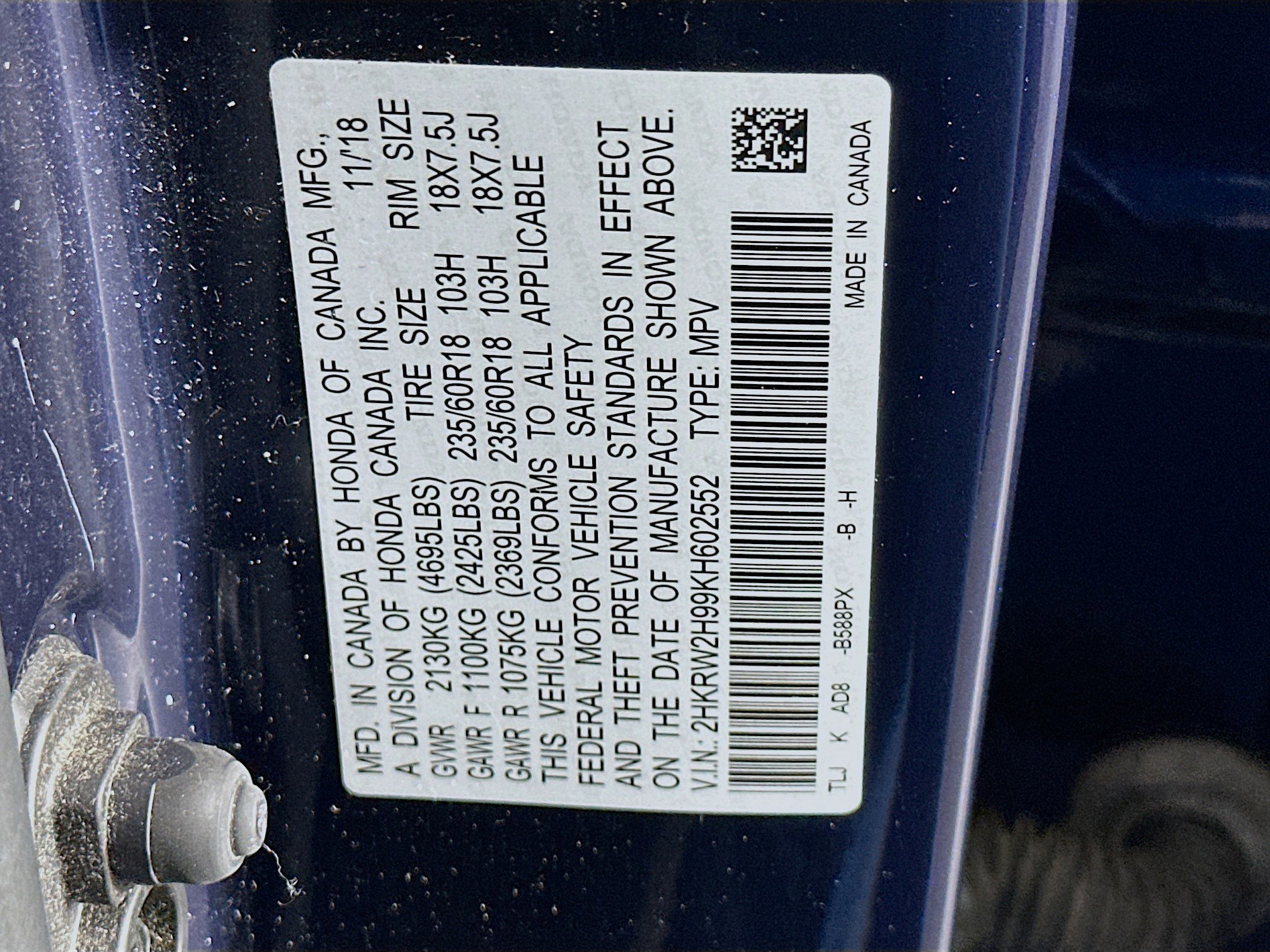 Used 2019 Honda CR-V Touring image 12