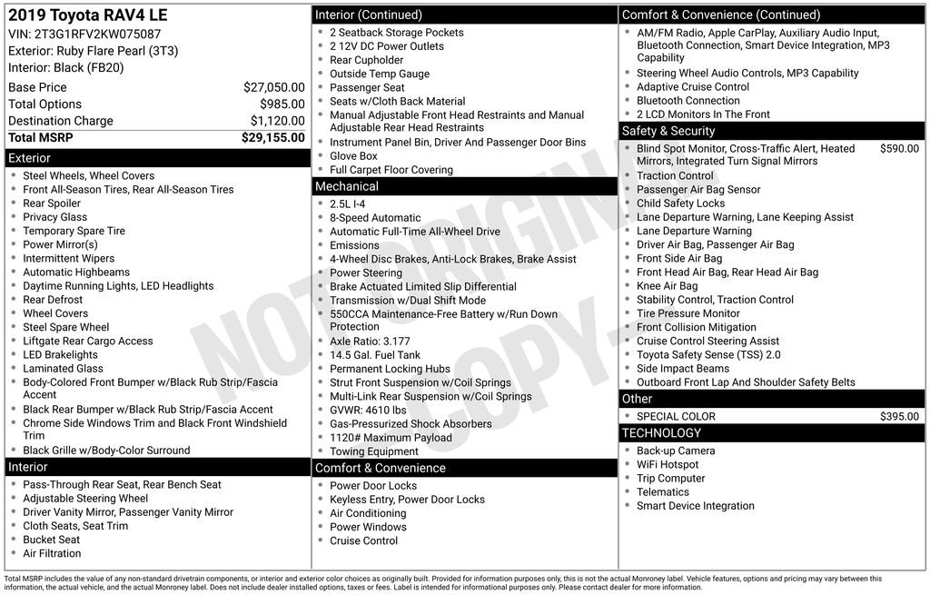 Used 2019 Toyota RAV4 LE AWD/4WD image 5