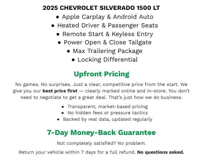 Used 2025 Chevrolet Silverado 1500 LT AWD/4WD image 2