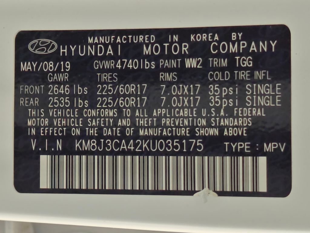 Used 2019 Hyundai Tucson Value w/ Cargo Package AWD/4WD image 51