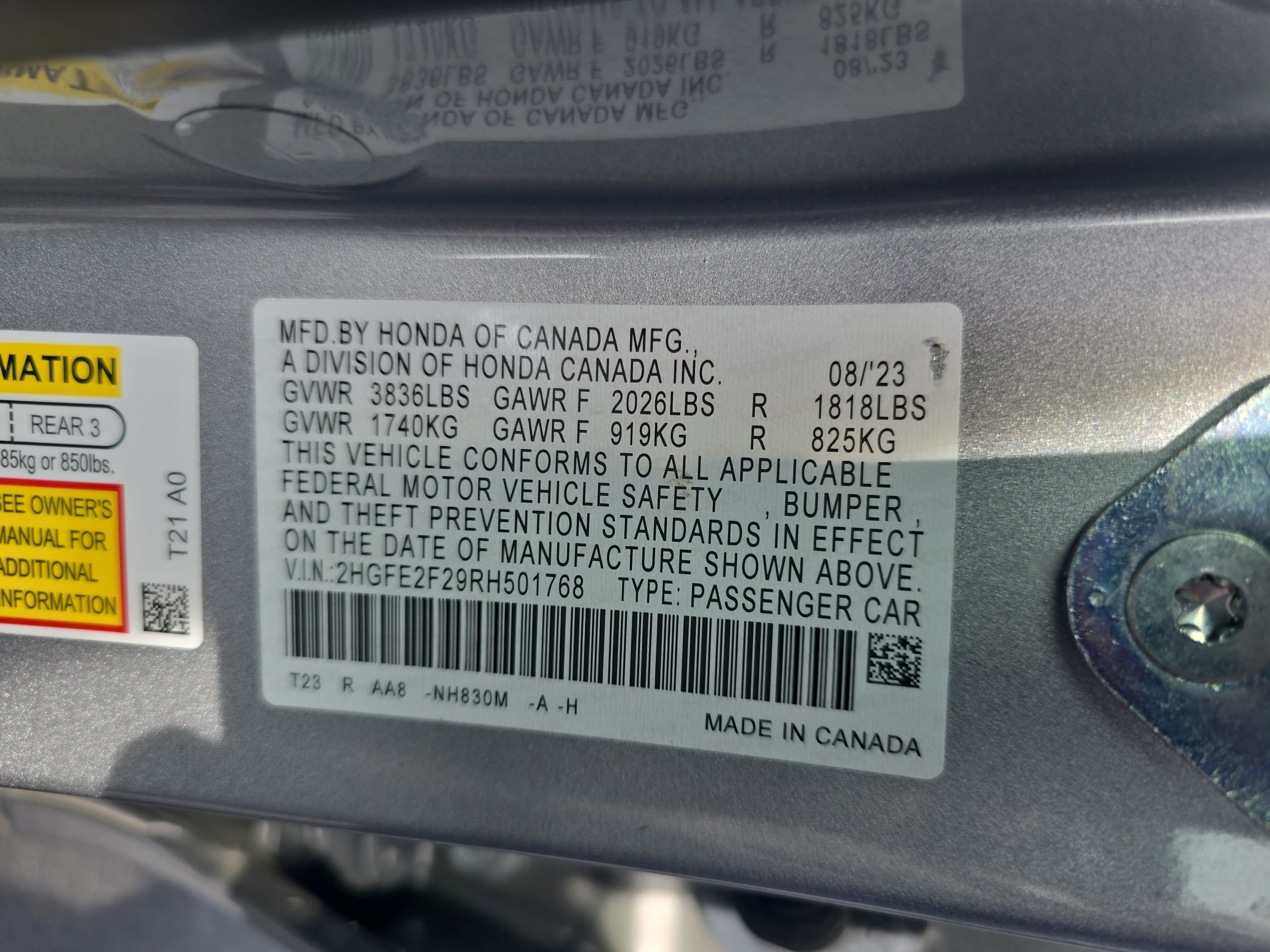 Used 2024 Honda Civic LX image 33