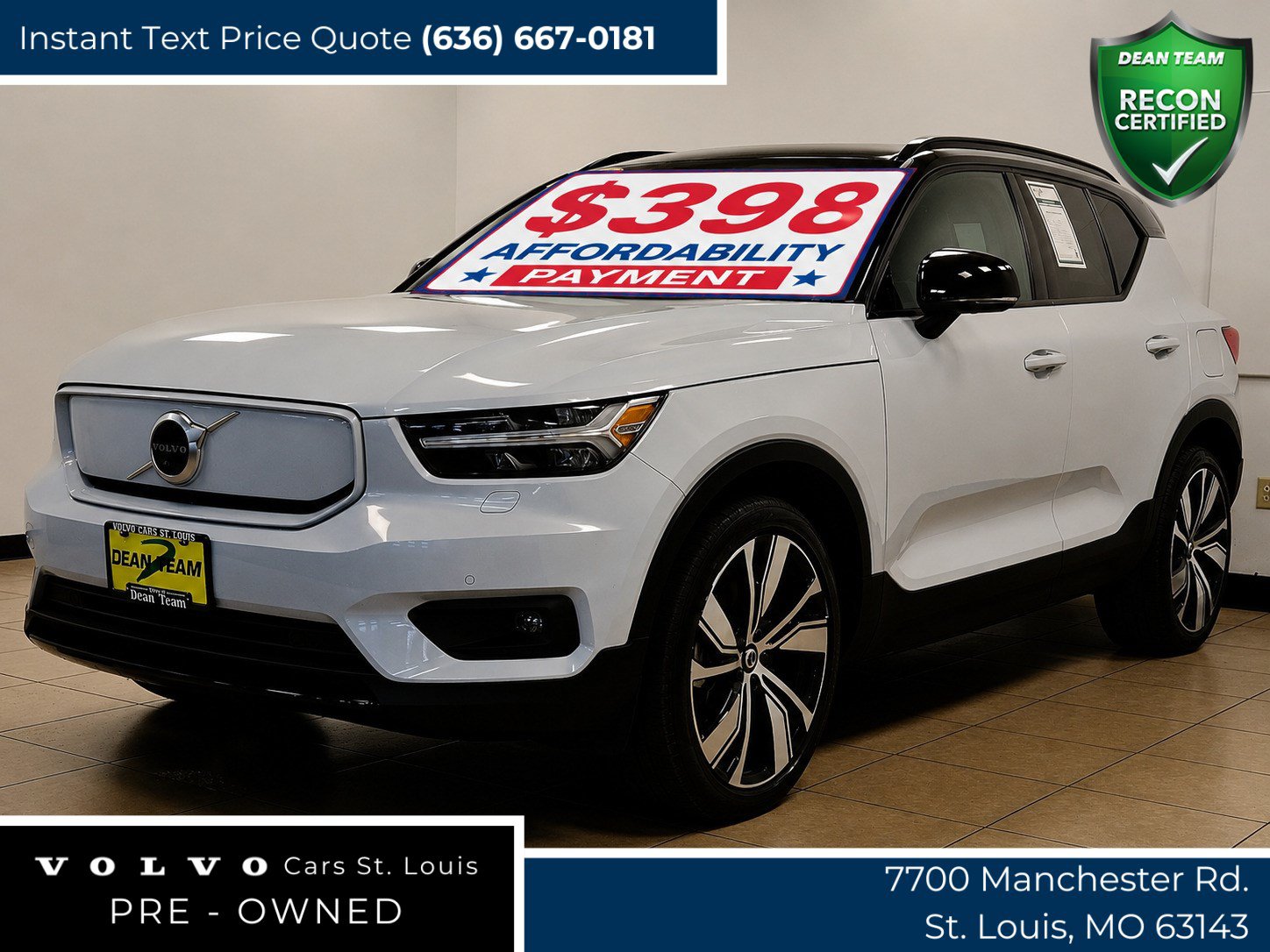 Used 2021 Volvo XC40 P8 Recharge w/ Advanced Package AWD/4WD image 1