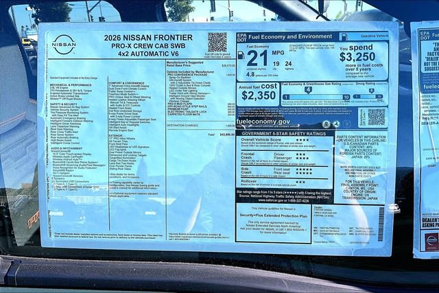 New 2026 Nissan Frontier Pro-X w/ Pro-X Convenience Package image 14